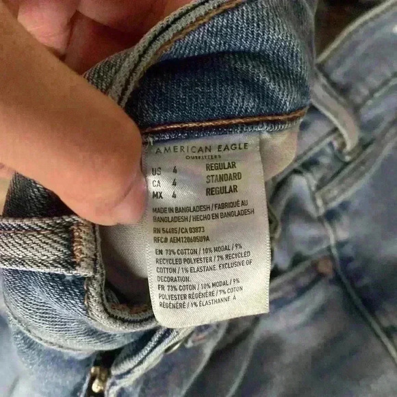American Eagle Women’s Jeans Size 4 - Picture 4 of 5
